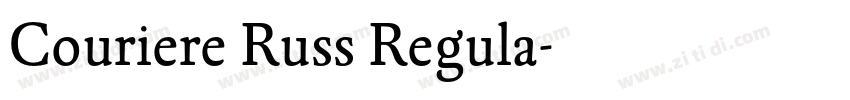 Couriere Russ Regula字体转换